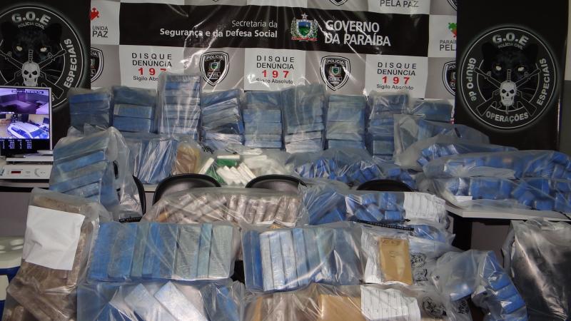 Polícia Civil  apreende 471 quilos de drogas em João Pessoa