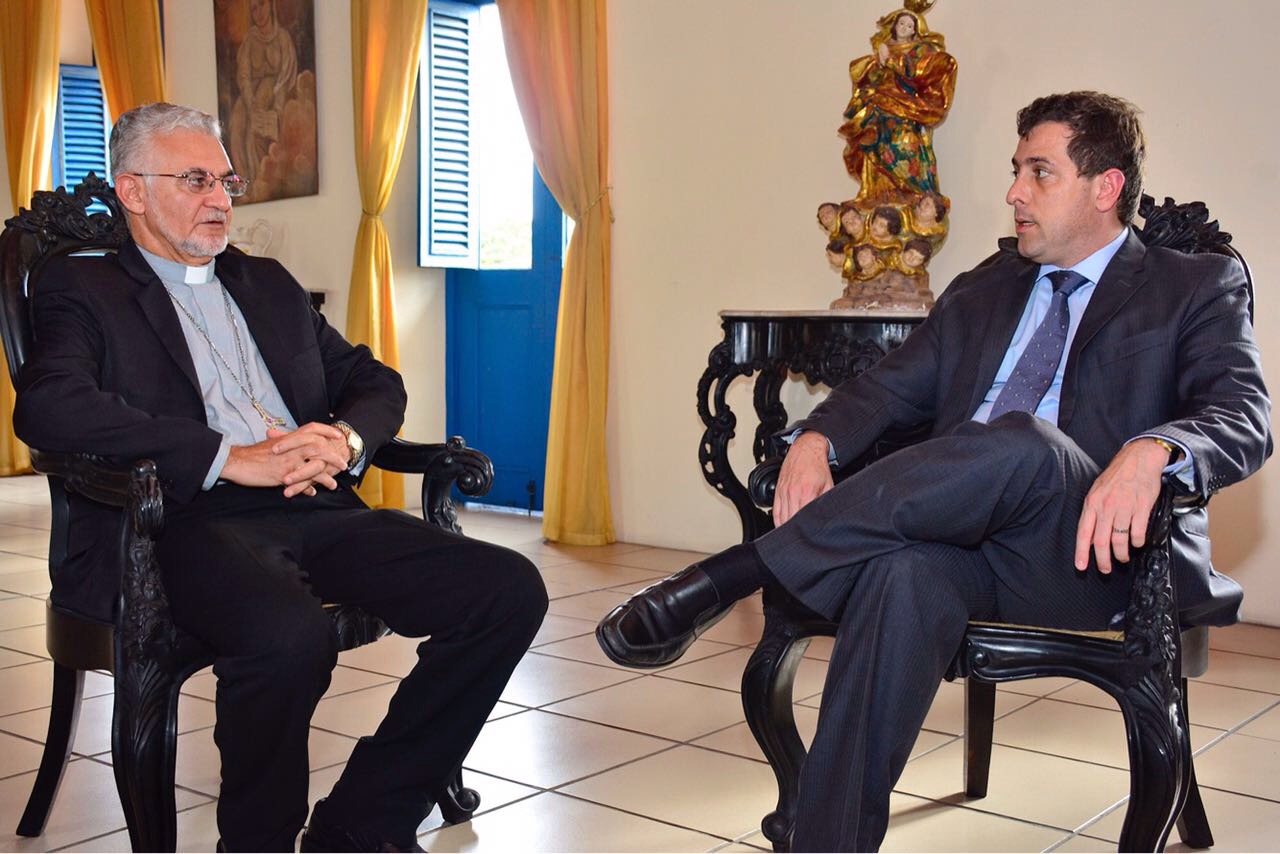 Em visita a Dom Delson, presidente Gervásio convida arcebispo para inauguração do Centro Administrativo do Legislativo