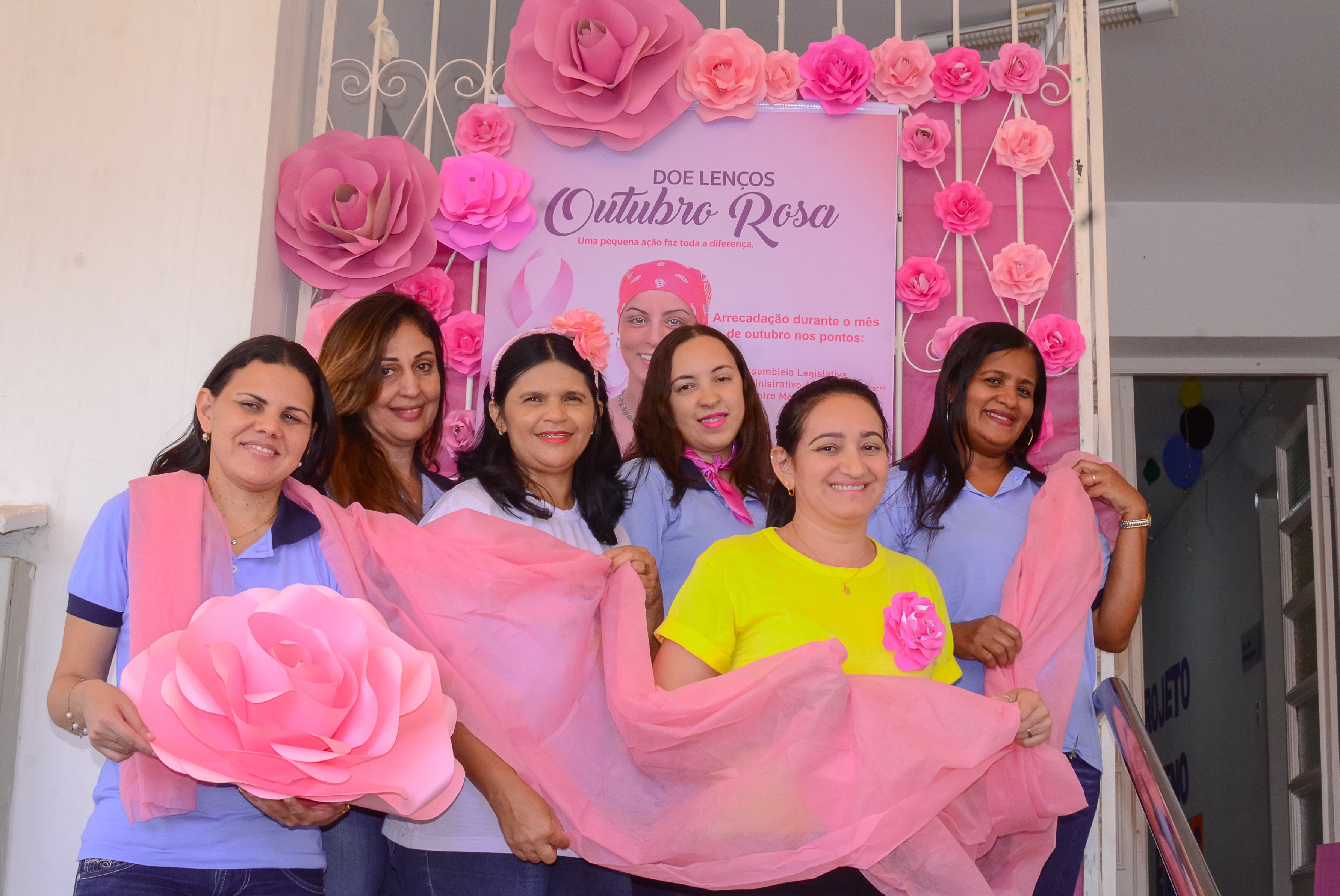 Servidores da AL-PB aderem à campanha de conscientização e prevenção ao câncer de mama
