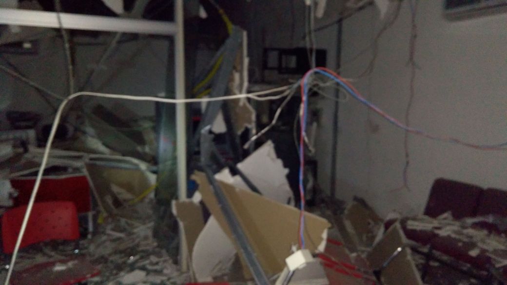 Bandidos explodiram na madrugada desta quarta (27) as agências do Bradesco de Lagoa Seca e Pilar