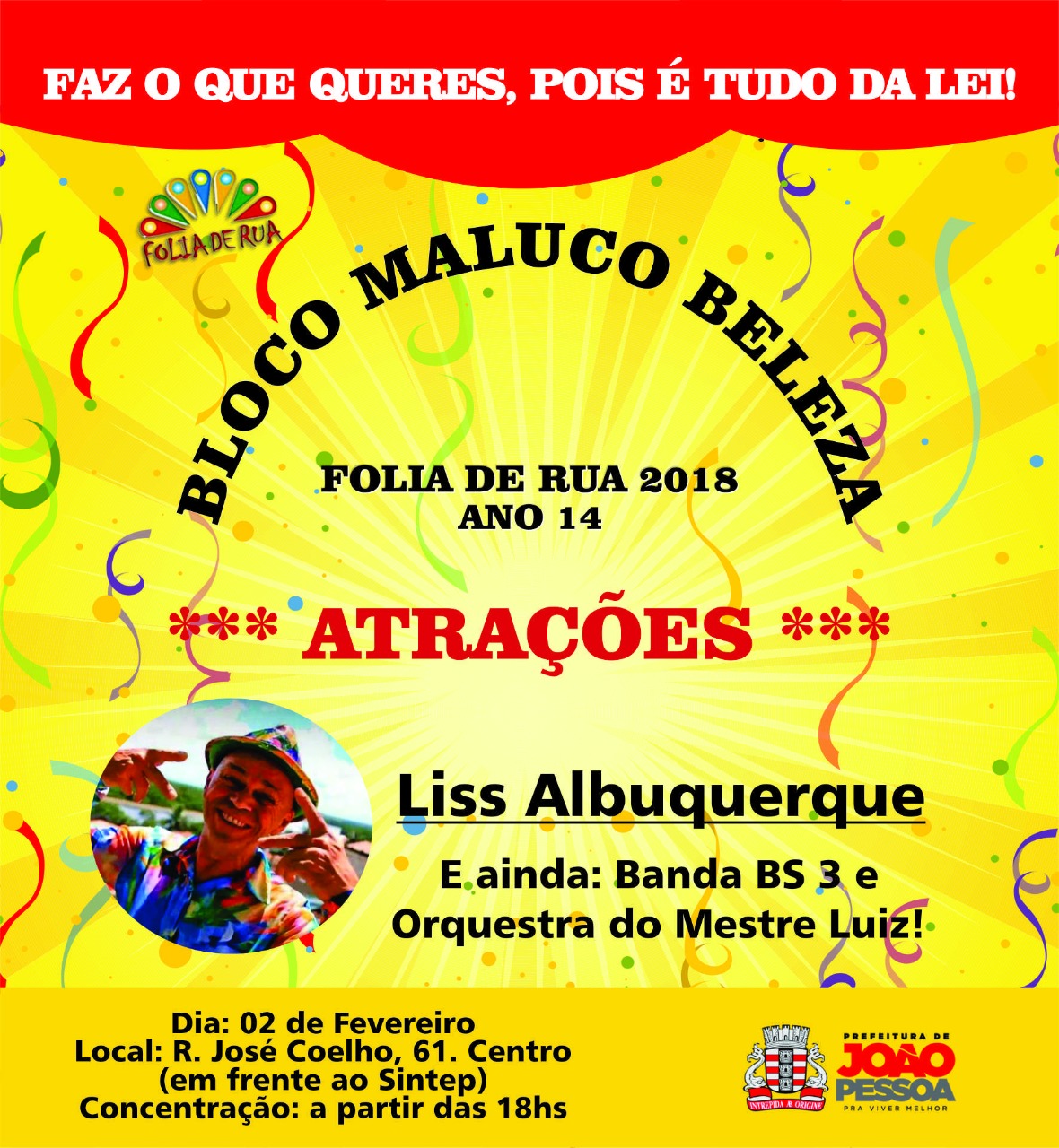 Liss Albuquerque puxa o bloco "Maluco Beleza" que sai nesta sexta-feira de Folia de Rua
