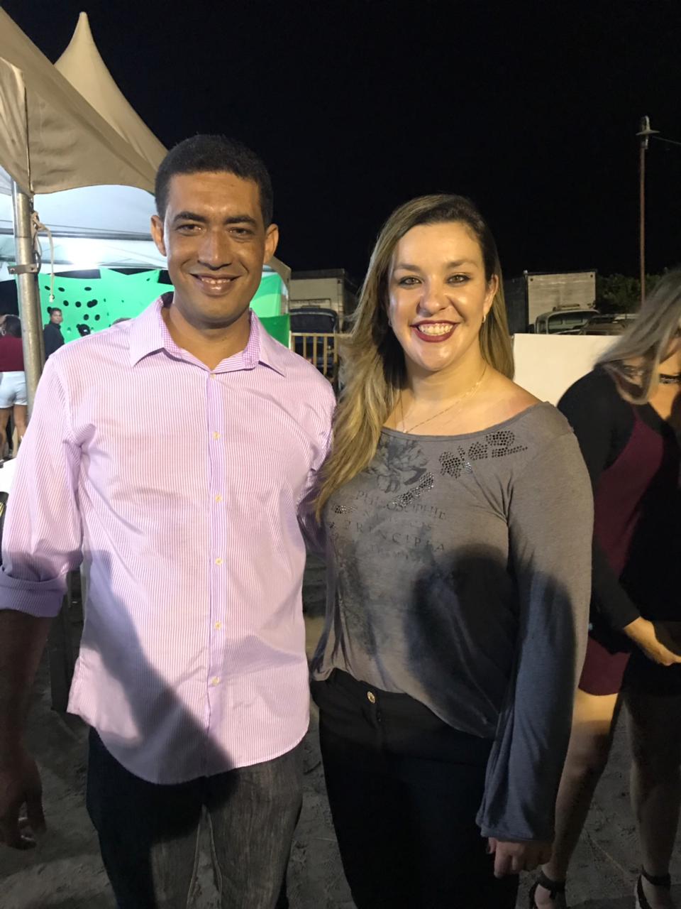 Camila Toscano participa da Festa de São José com o prefeito Tiago Lisboa