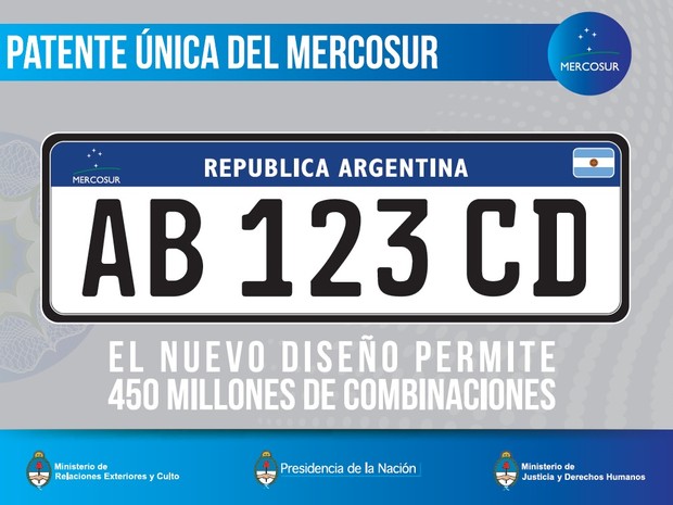 Veículos brasileiros passarão a ter nova placa com padrão do Mercosul