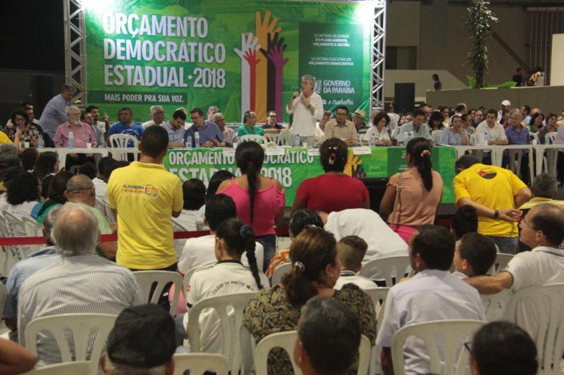 SERVIÇOS:Ricardo Coutinho destina R$ 23 milhões para obras da educação na plenária do ODE em João Pessoa