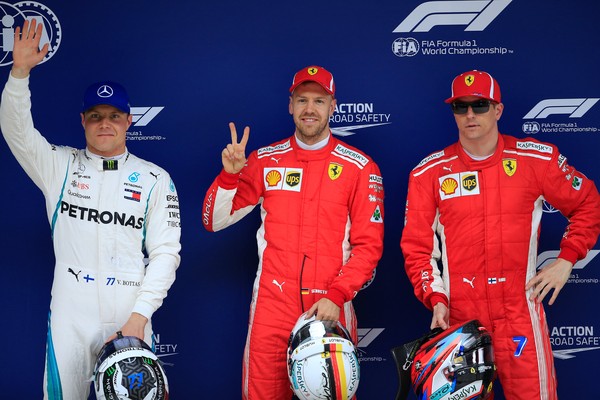 CORRIDA: Vettel supera Raikkonen por apenas 0s051 e conquista a pole position na China