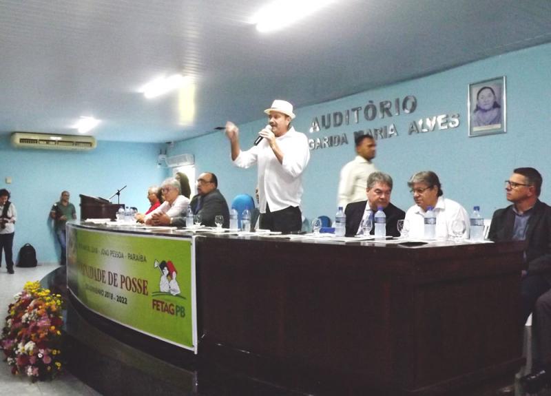 Jeová prestigia posse de Liberalino na presidência da Fetag e reafirma seu compromisso com os trabalhadores rurais da PB
