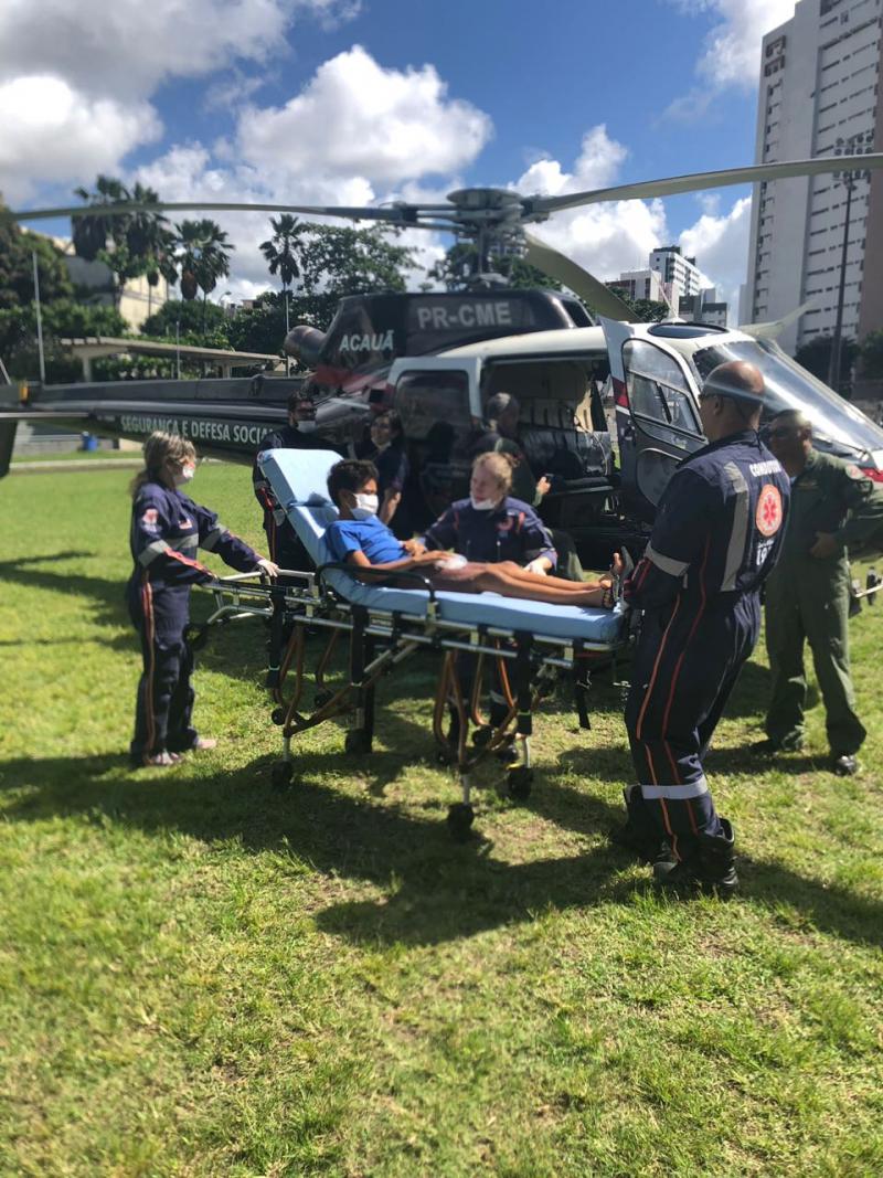 EMERGÊNCIA: Helicóptero Acauã realiza transferência de paciente para Recife e evita complicações de saúde