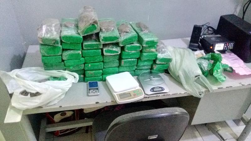 APREENSÕES: Polícia desarticula depósito de drogas e apreende mais de 40 kg de maconha em Santa Rita