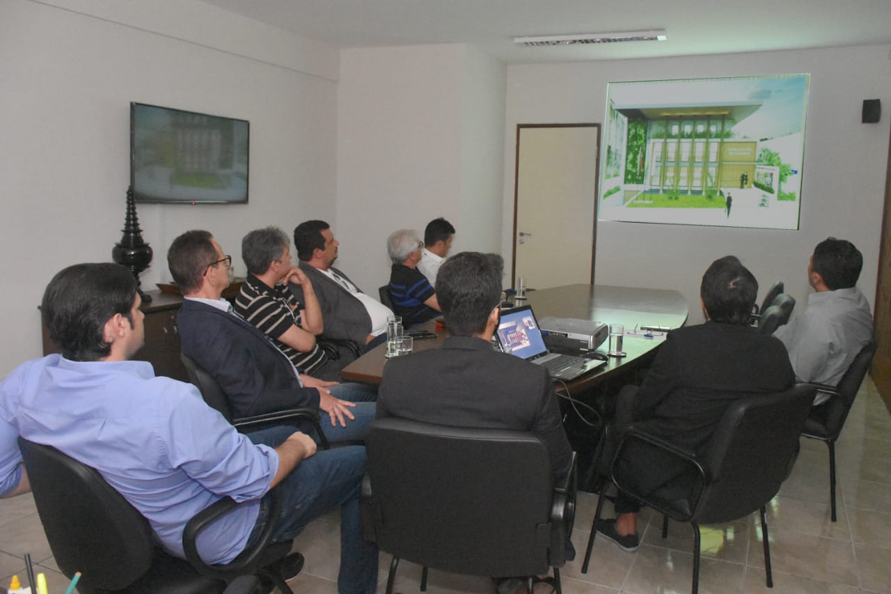 Mesa da Câmara de João Pessoa apresenta projeto de nova sede ao Ministério Público de Contas