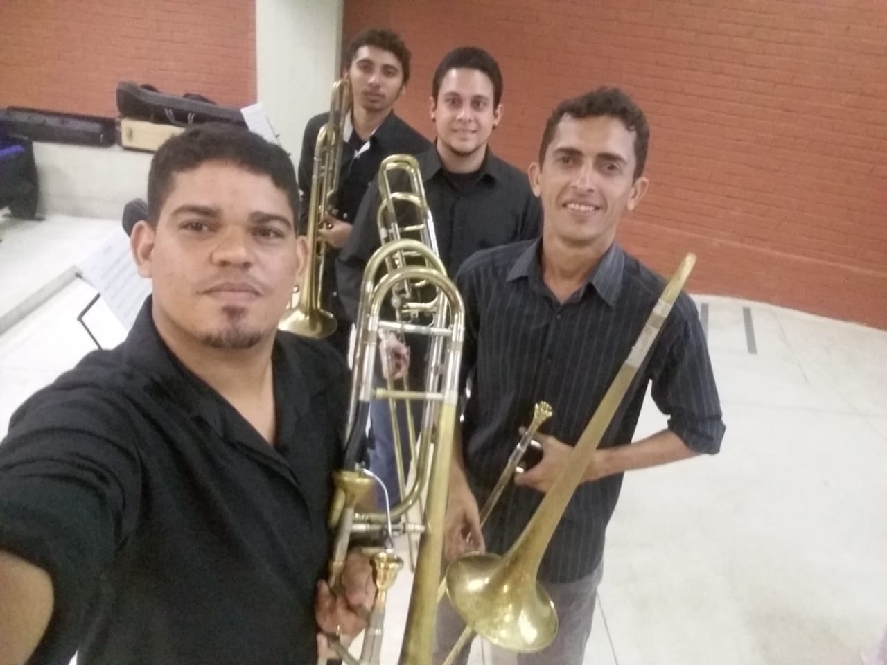 Grupo de trombones da UFPB se apresenta no projeto Quinta Tem Talento, em Guarabira