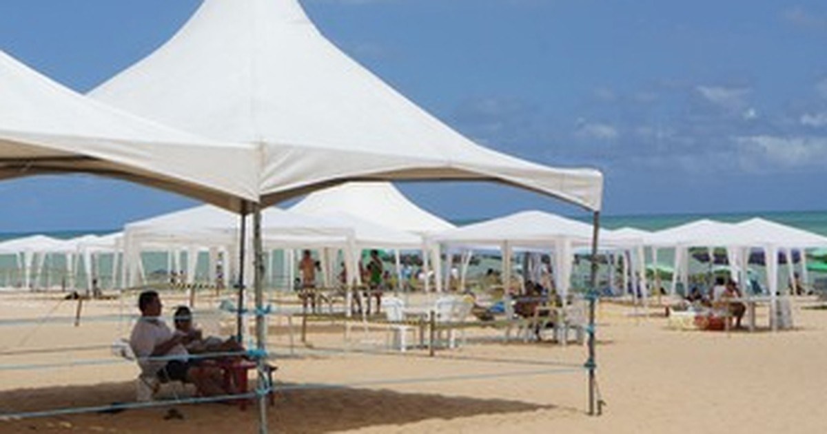 Sedurb fiscaliza instalação de barracas e tendas na orla para o Réveillon de João Pessoa