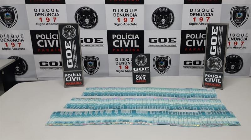Ex-policial militar é preso com R$ 10 mil em notas falsas de R$ 100 no Ernani Sátiro em João Pessoa