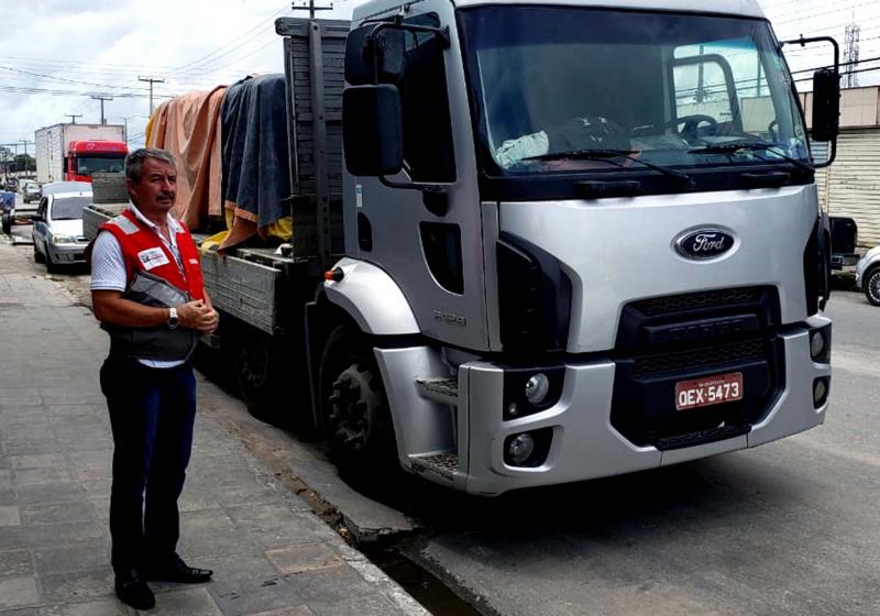 SONEGAÇÃO: Receita da Paraíba apreende carga de 20 toneladas de cimento em Santa Rita com documento fiscal irregular