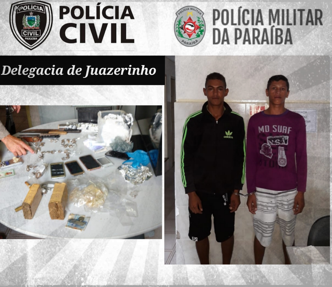 Polícia realização "Operação beco sem saída" e prende envolvidos tráfico e consumo de drogas em Juazeirinho