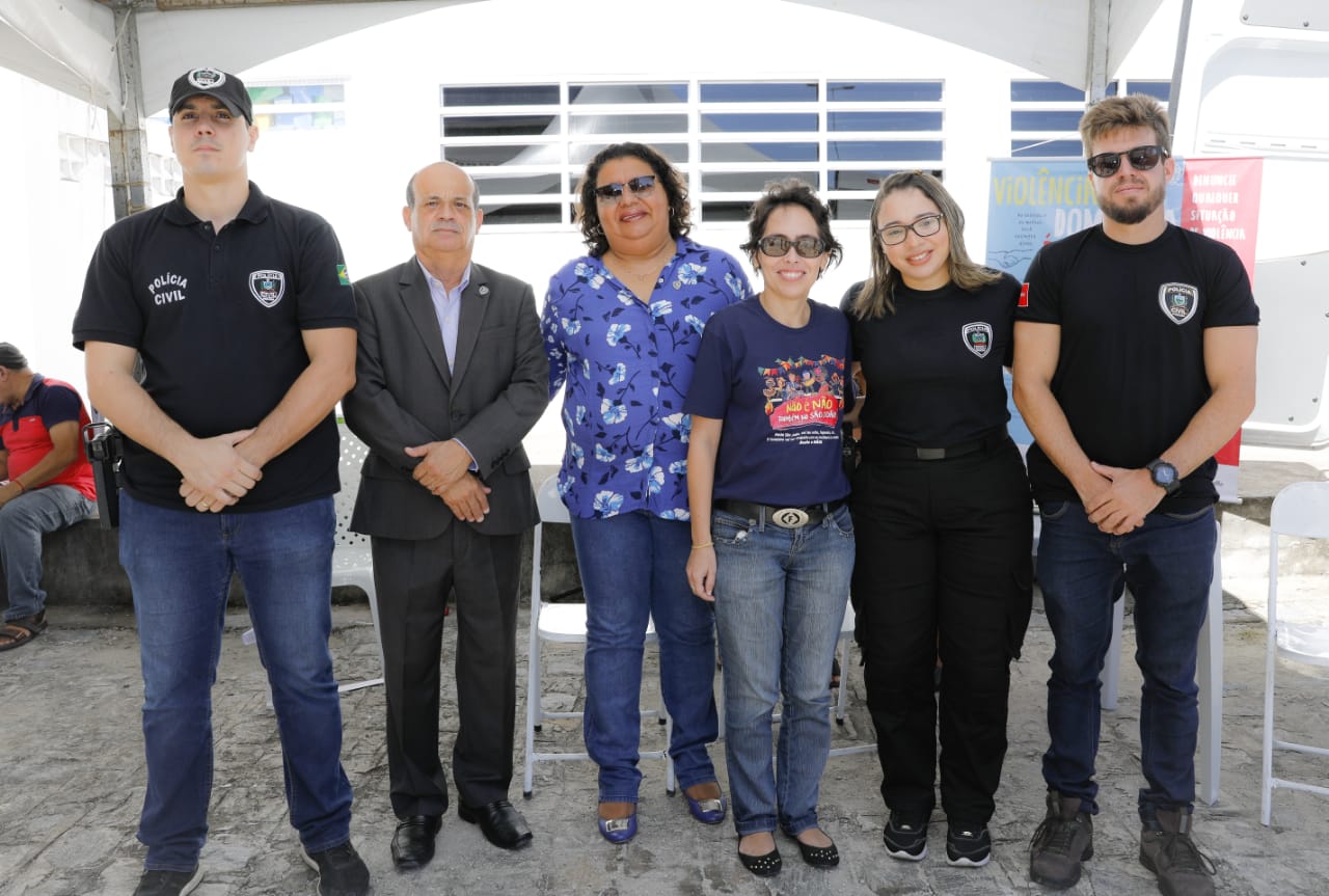 Polícia Civil participa das comemorações do aniversário de Mangabeira levando serviços através da Delegacia Móvel e Delegacia da Mulher