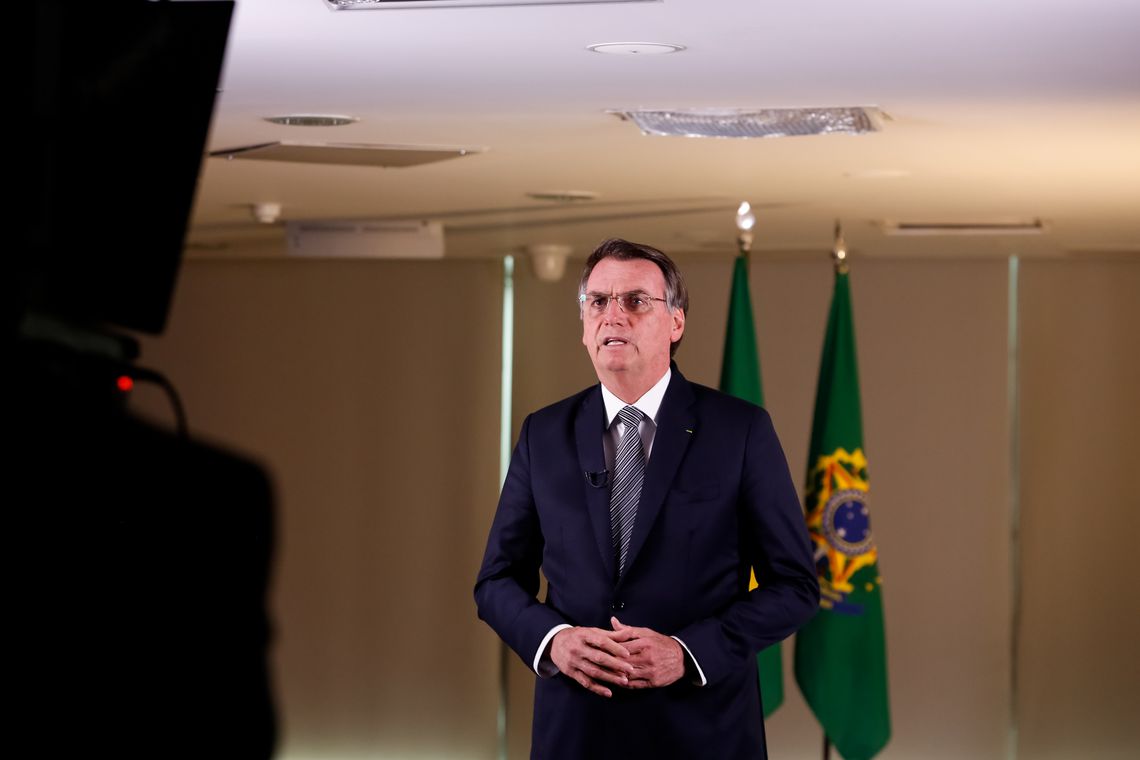 (Brasília - DF, 23/08/2019) Pronunciamento do Presidente da República, Jair Bolsonaro. 
Foto: Carolina Antunes/PR
