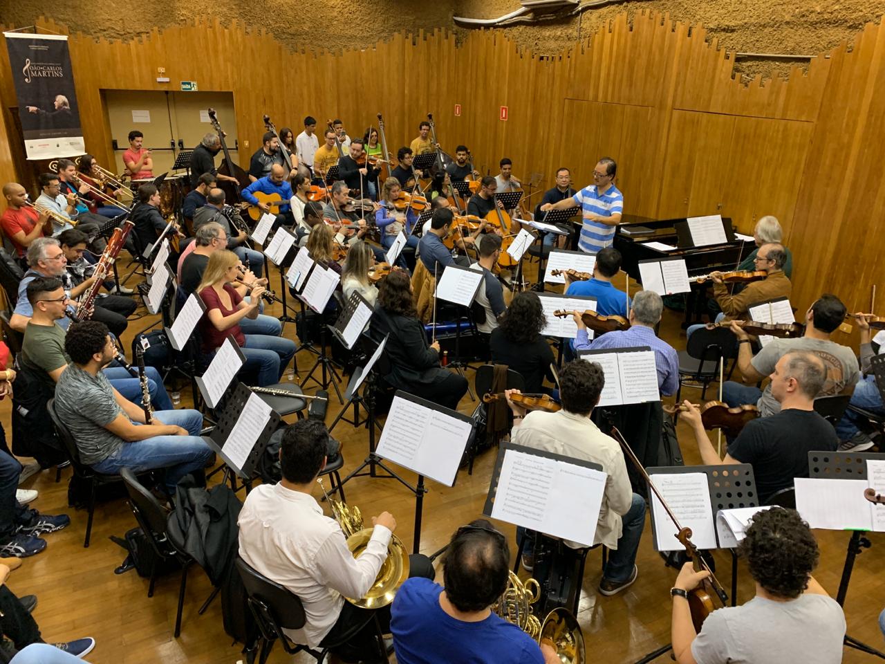 ENSAIO: Crianças do projeto Ação Social pela Música da PMJP se preparam para concerto, neste domingo, no Theatro Municipal de SP
