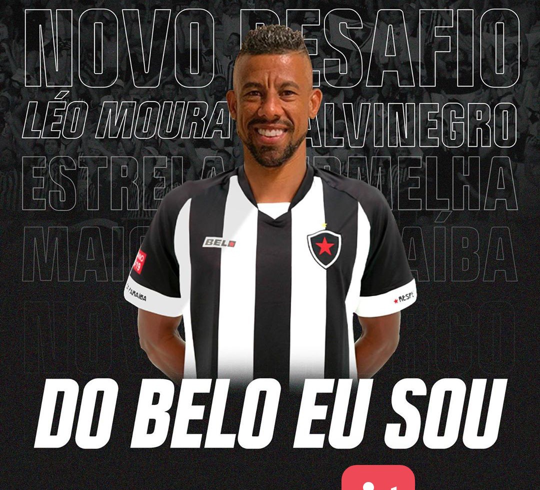 Leo Moura confirma pelo Instagram sua chegada ao Botafogo-PB:  "Do Belo eu Sou"