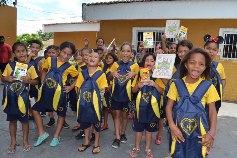 LBV mobiliza sociedade paraibana em prol da educação e anuncia entrega de 15 mil kits de material escolar
