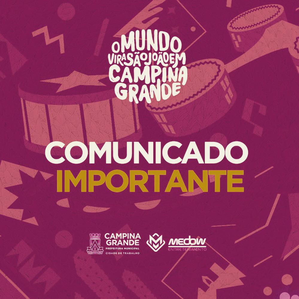 CORONAVÍRUS: Prefeitura adia para outubro e novembro o período de realização do "Maior São João do Mundo"