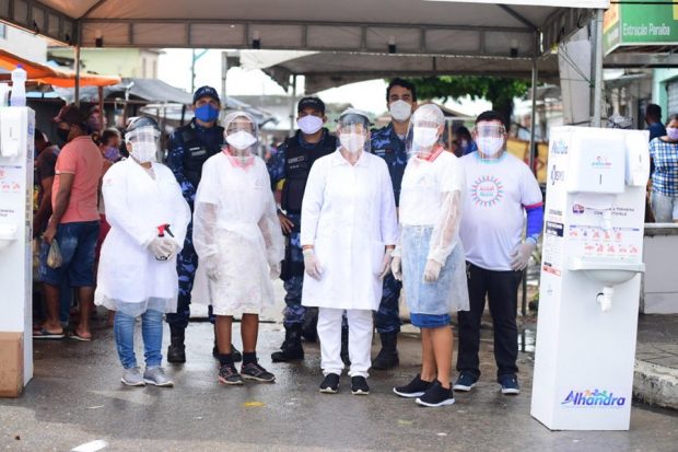 Prefeitura de Alhandra leva às feiras livres do município ações de combate e prevenção ao coronavírus