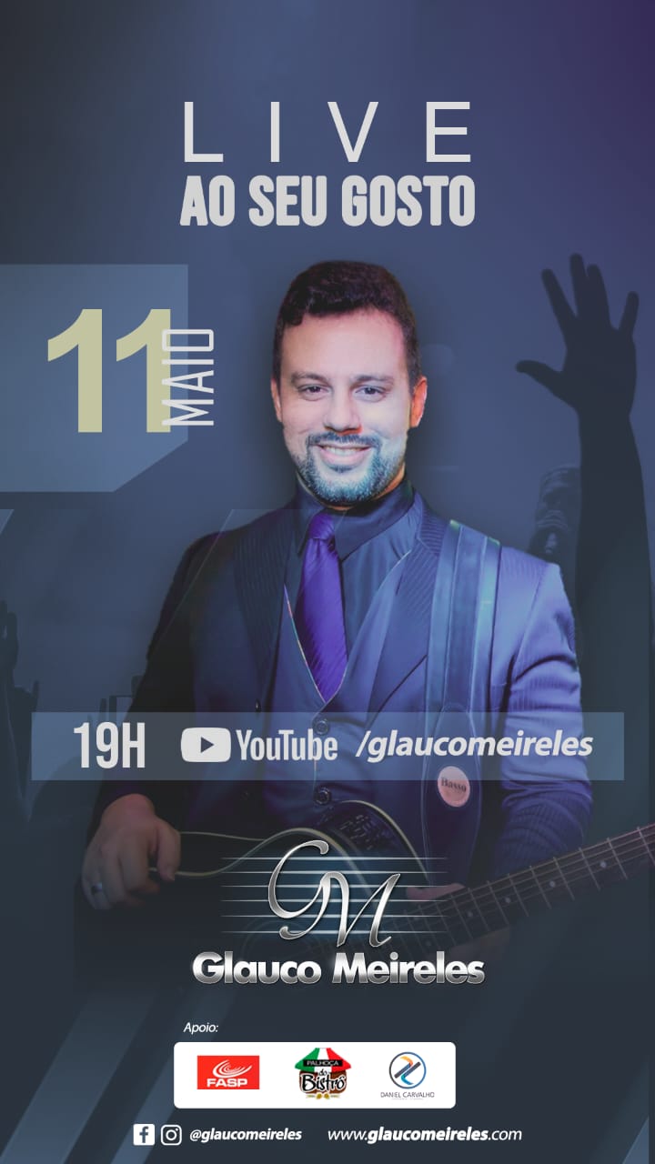 AO SEU GOSTO: Nesta segunda tem live solidária com o cantor cajazeirense Glauco Meireles