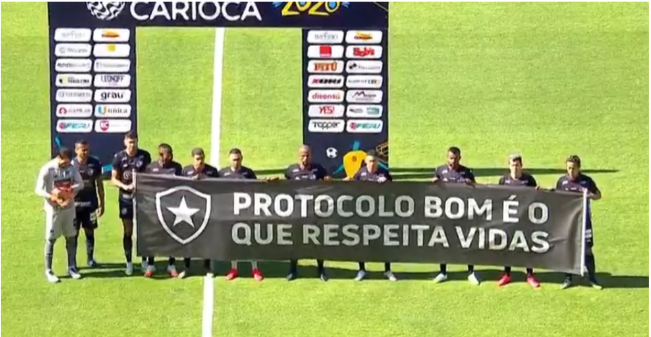 PANDEMIA: "Protocolo bom é o que respeita vidas", protesta o Botafogo na retomada do Campeonato Carioca 2020