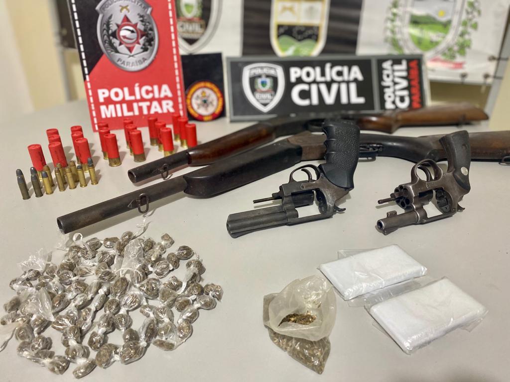 Operação da Polícia Civil prende homens que traficavam drogas e ameaçavam população de São José dos Ramos