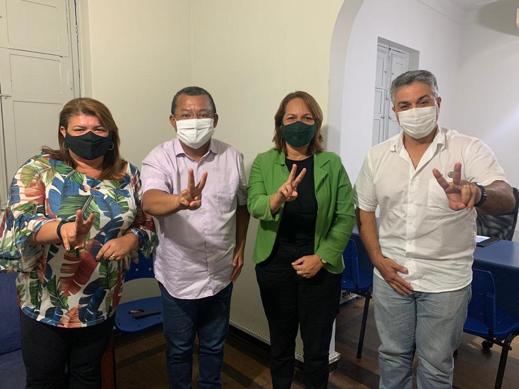 Integrantes do 1º escalão da gestão do prefeito Cartaxo, Sachenka da Hora e Anne Chiara anunciam apoio a Nilvan Ferreira