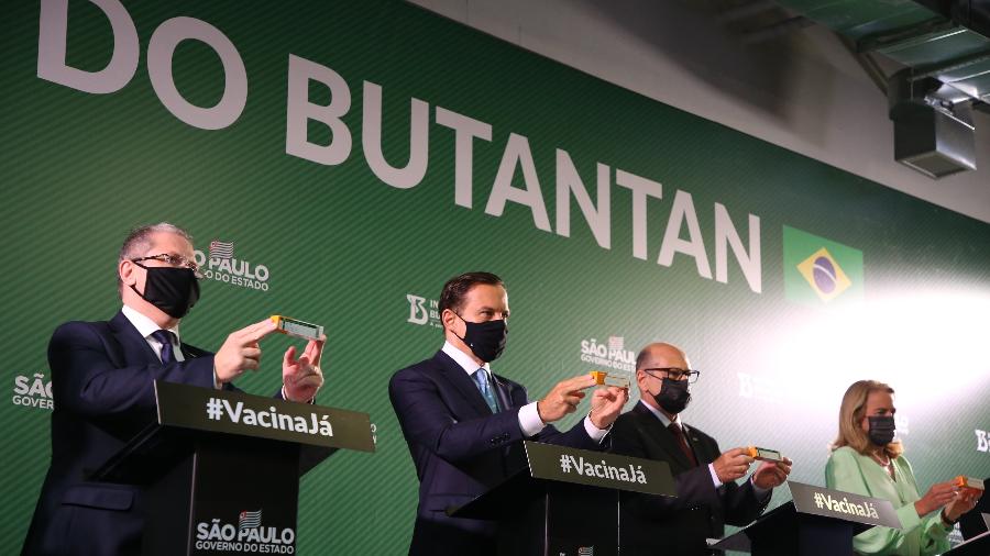 Falha de comunicação de SP Influência política põem em xeque "vacina boa" contra covid no Brasil