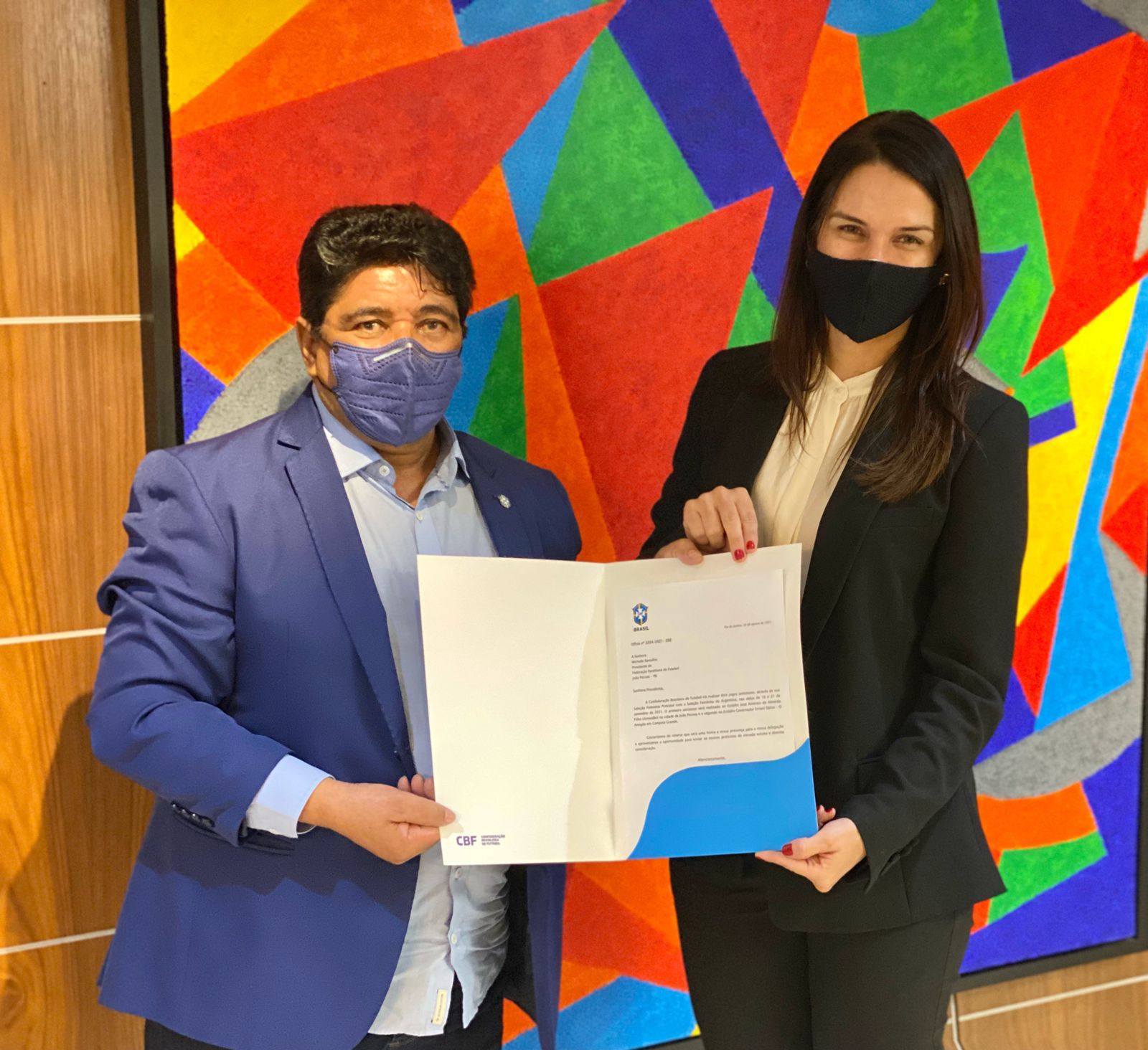 Em setembro: Presidente da FPF anuncia jogos da Seleção Brasileira Feminina na Paraíba