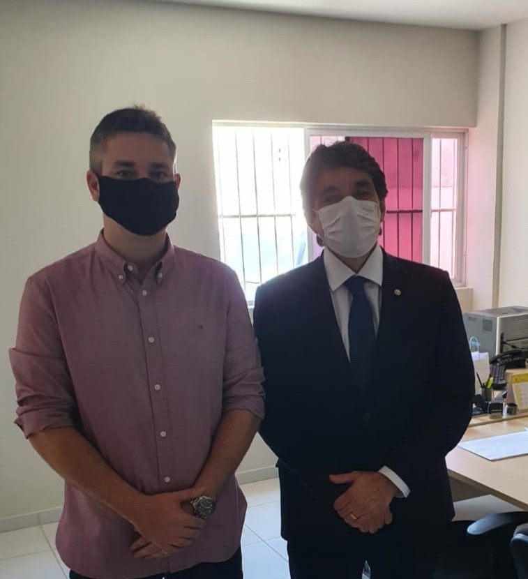 Presidente André Coutinho faz visita institucional ao promotor de Cabedelo, Ronaldo Guerra