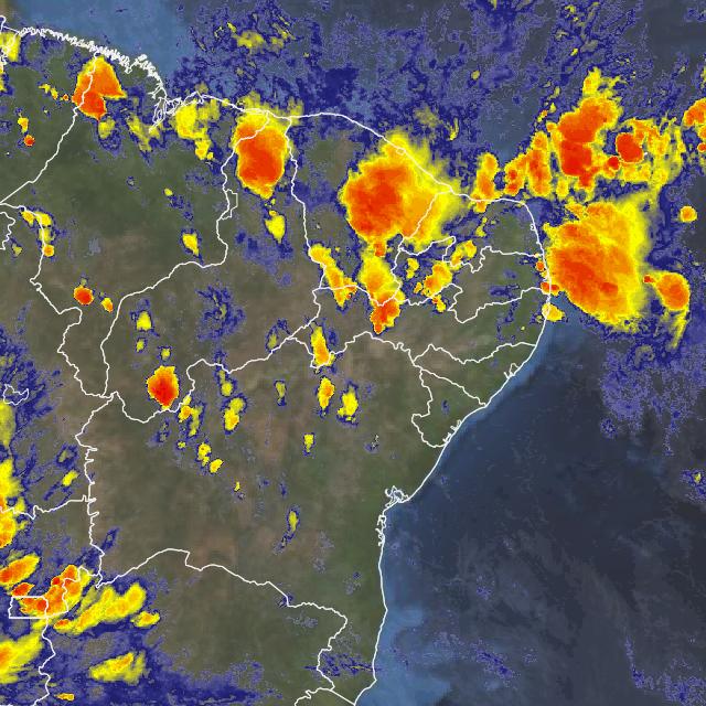 Instituto Nacional de Meteorologia emite alerta de perigo potencial de chuva para João Pessoa nas próximas horas