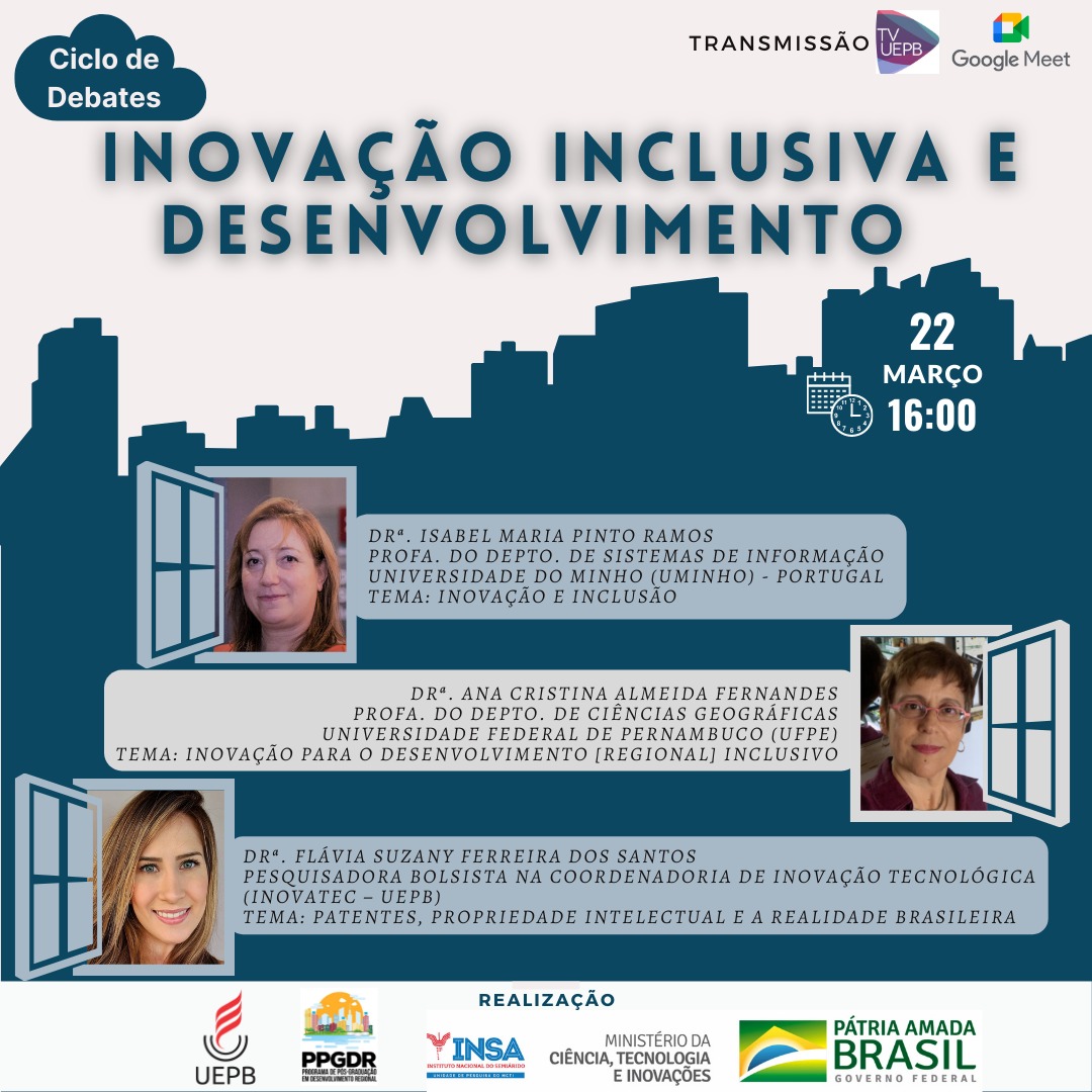 INSA E UEPB realizam nesta terça-feira II ciclo de debates reunindo pesquisadores do Brasil e Portugal