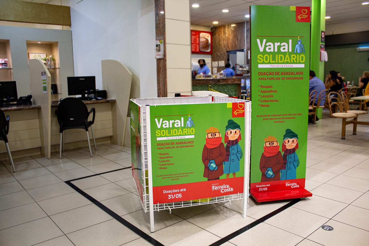 Arrecadação de  roupas de frio para instituições carentes, Ferreira Costa lança a Campanha Varal Solidário