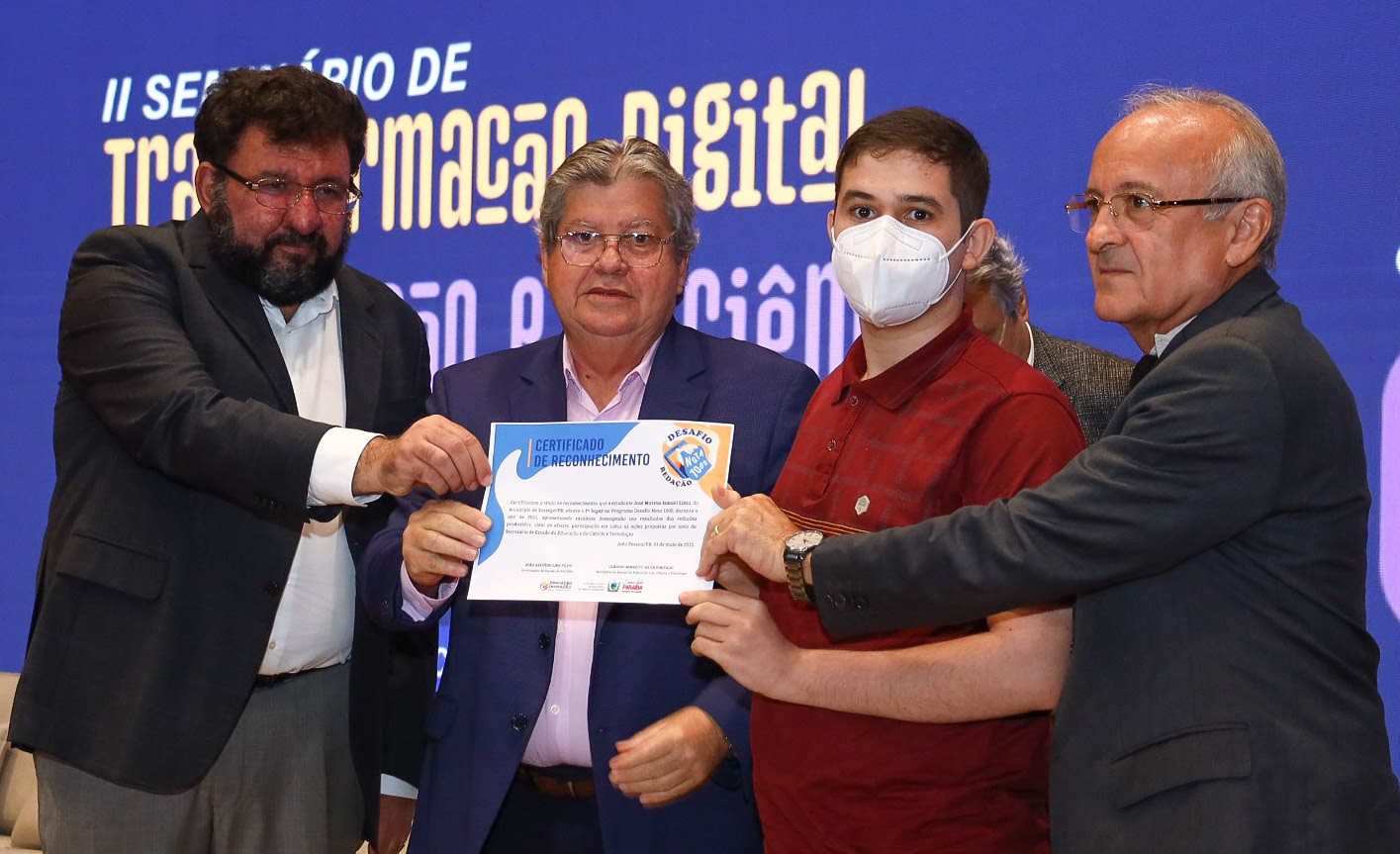 Ao lado do governador João, deputado Branco participa de lançamento de editais com investimentos superiores a R$ 115,6 milhões nas áreas da Educação, Ciência e Tecnologia