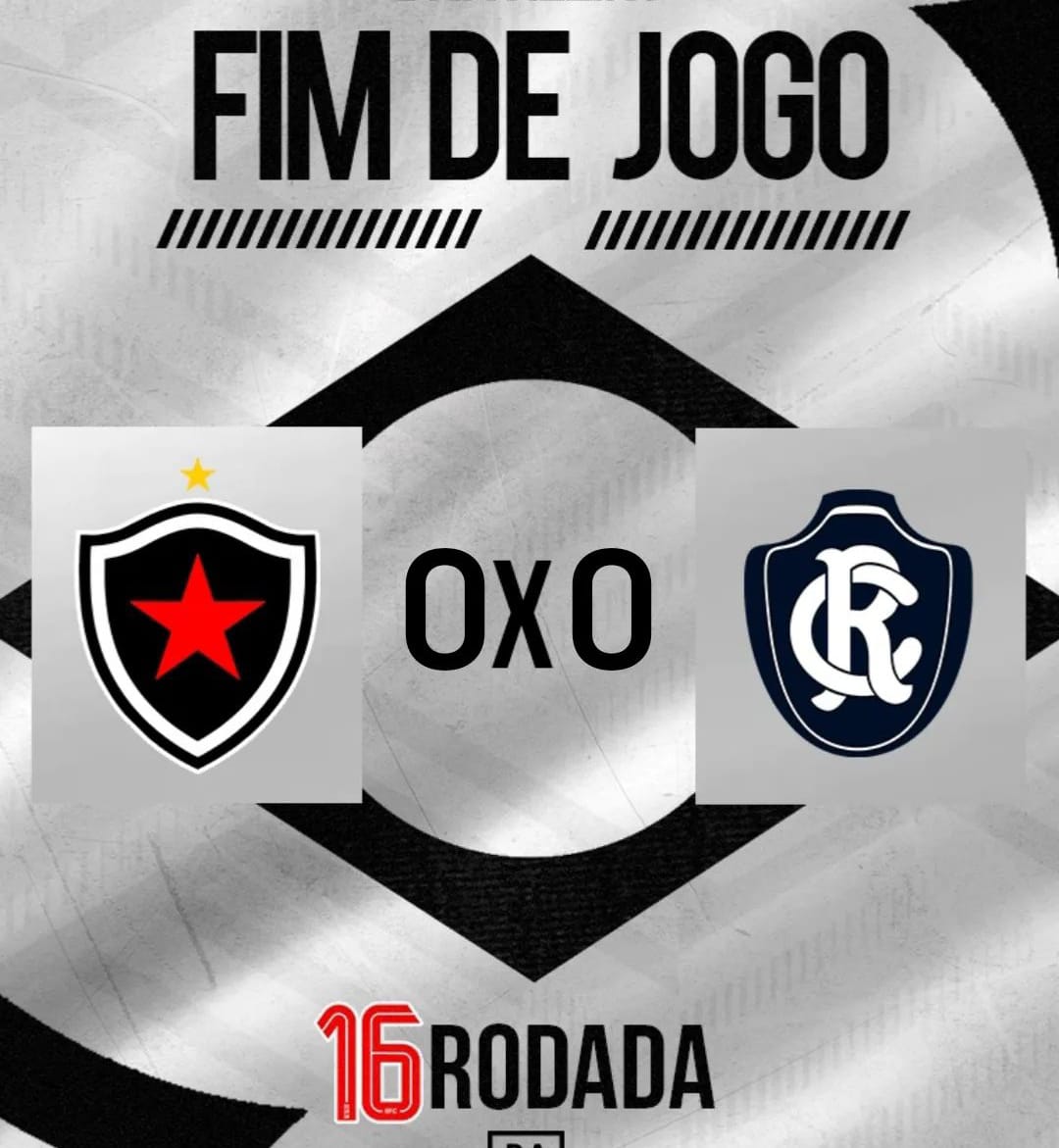 Numa partida de baixo nível técnico, Botafogo-PB só empata com o clube do Remo, no Almeidão