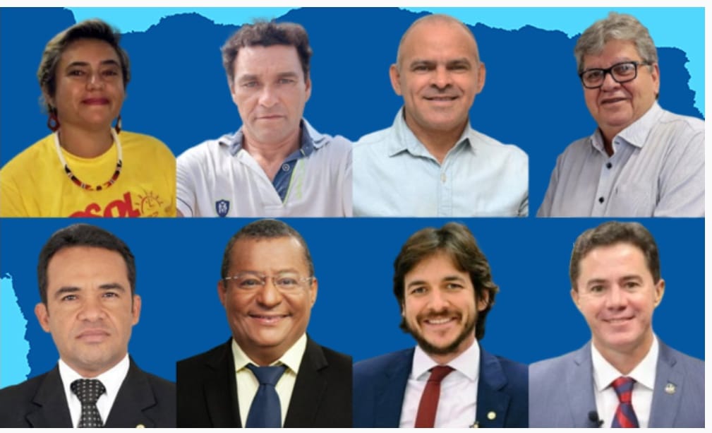 A Paraíba terá 8 candidatos  a governador disputando 3.091.684 milhões de eleitores aptos a votar nas eleições de outubro