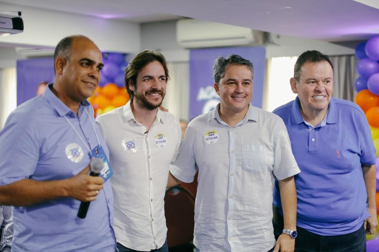 Eleições 2022: Pedro, Efraim e André Amaral participam de convenção do PROS em João Pessoa