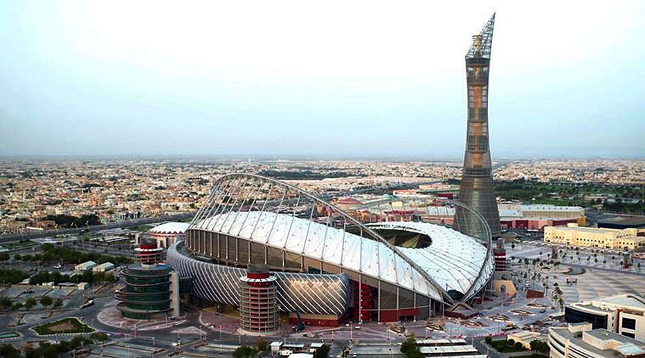 A view shows Khalifa International Stadium in Doha, Qatar, May 16, 2017. Picture taken May 16, 2017. Qatar's Supreme Committee for Delivery & Legacy/Handout via REUTERS      ATTENTION EDITORS - THIS PICTURE WAS PROVIDED BY A THIRD PARTY. FOR EDITORIAL USE ONLY. NO RESALES. NO ARCHIVE.        TPX IMAGES OF THE DAY