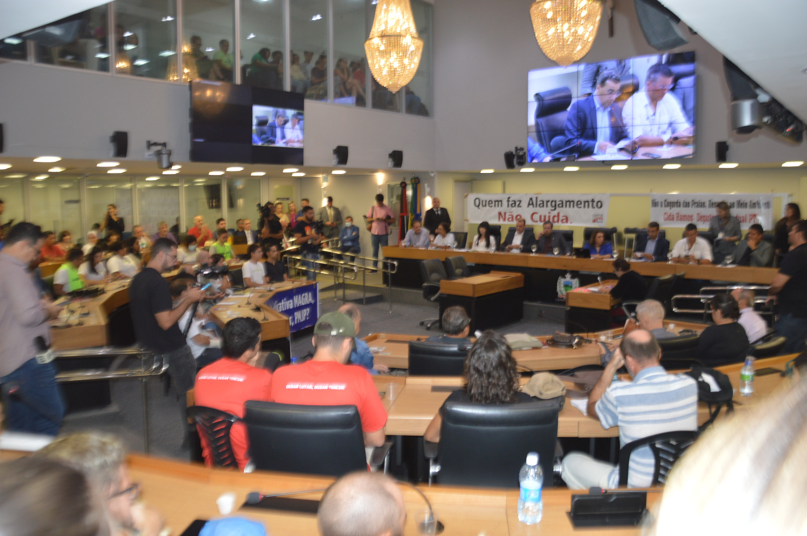 Assembleia Legislativa lota plenário para debater alargamento da orla de João Pessoa durante audiência pública