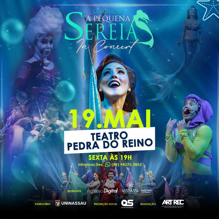 Pequena Sereia in Concert tem apresentação marcada para o mês de maio, em João Pessoa