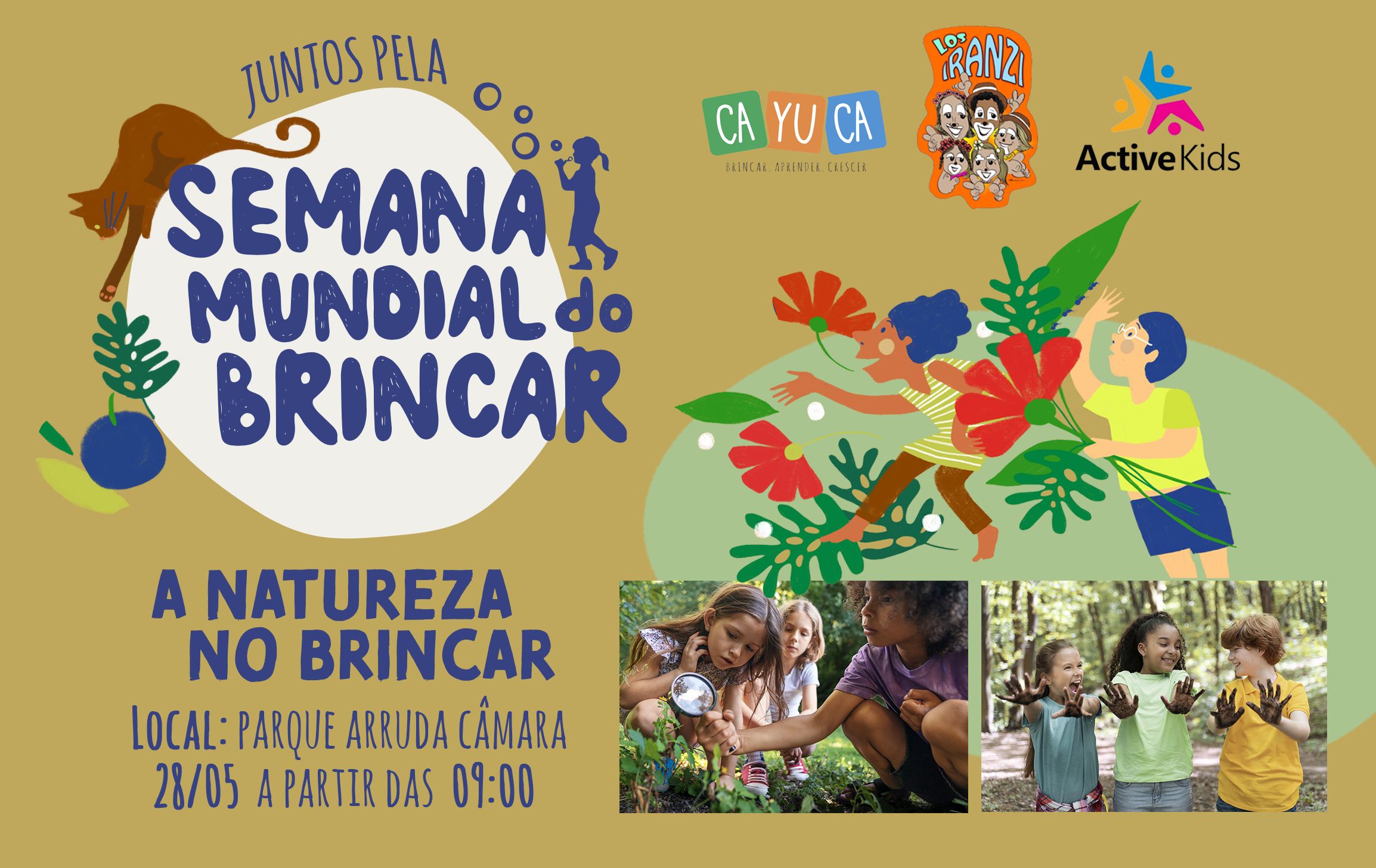 Parque Arruda Câmara terá programação especial no Dia Mundial do Brincar, neste domingo