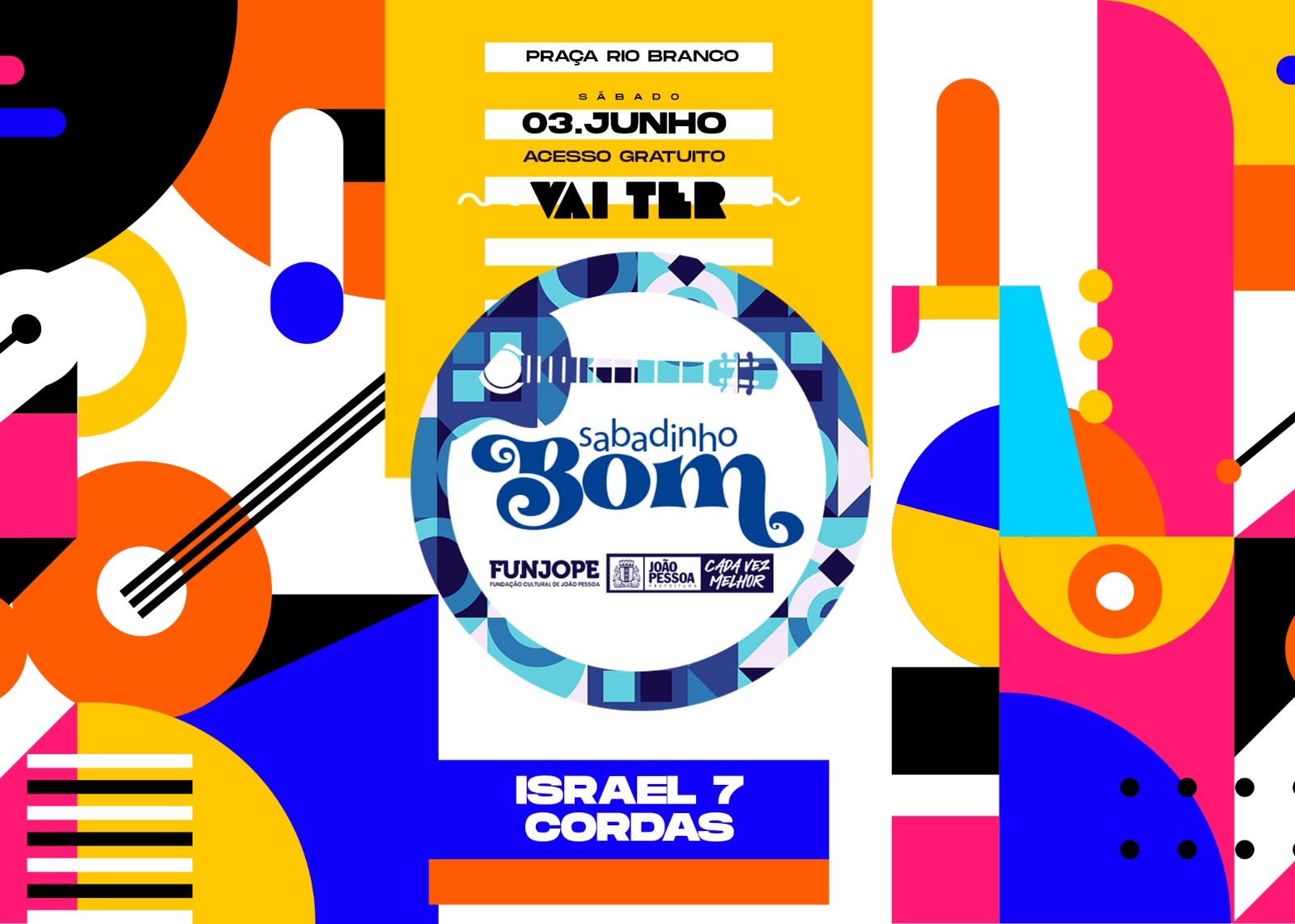 Boa música: Sabadinho Bom tem chorinho com instrumentista Israel Sete Cordas