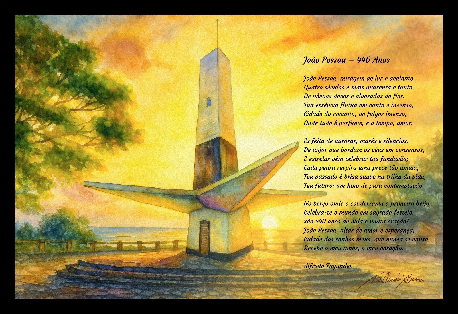 No Canoa dos Camarões: Projeto cultural homenageia 440 anos de João Pessoa com pinturas e poesias