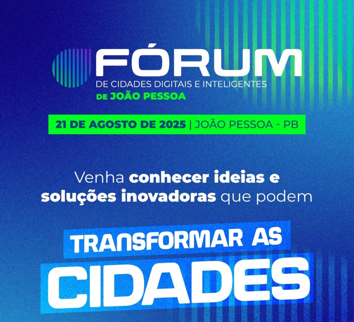 João Pessoa vai sediar o Fórum de Cidades Digitais e Inteligentes