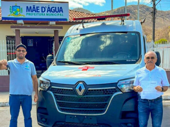 Emenda impositiva da deputada Francisca Motta garante aquisição de ambulância tipo B avaliada em R$ 310 mil para o município de Mãe d’Água