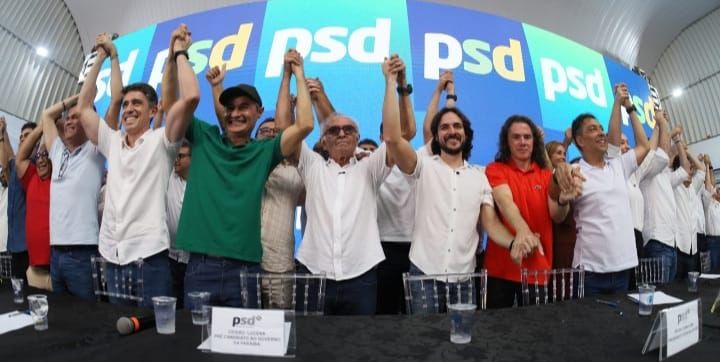 Eleições 2026: Pedro Cunha Lima e deputados Romero Rodrigues, Tovar Correia Lima e Fábio Ramalho oficializam apoio à pré-candidatura de Cícero Lucena ao governo da Paraíba